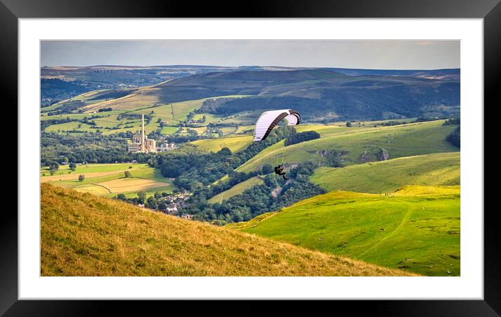Paragliding Framed Mounted Print by Kevin Elias