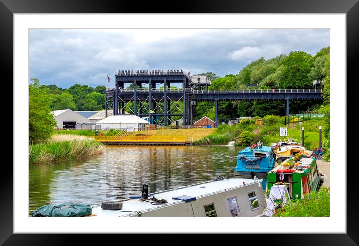Anderton boat lift Framed Mounted Print by Kevin Elias