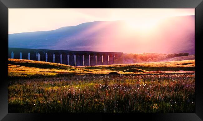 ribblehead sunset Framed Print by Kevin Elias