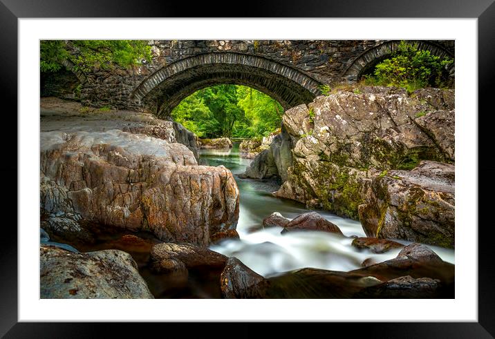 Enchanted Bridge of Betws y Coed Framed Mounted Print by Kevin Elias