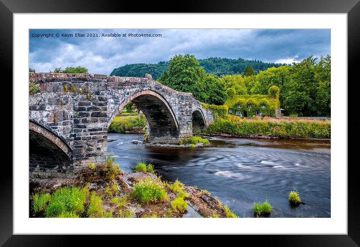 Timeless Welsh Charm: Llanrwst Tea Rooms Framed Mounted Print by Kevin Elias