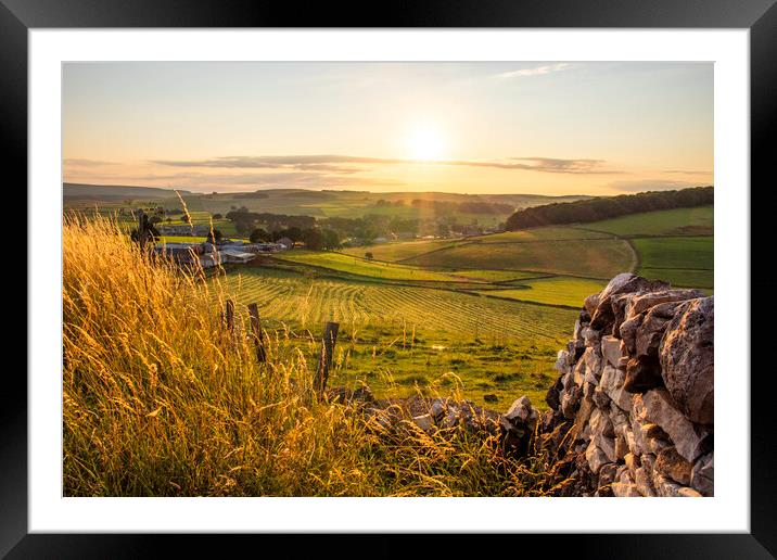 Farm sunset Framed Mounted Print by Kevin Elias