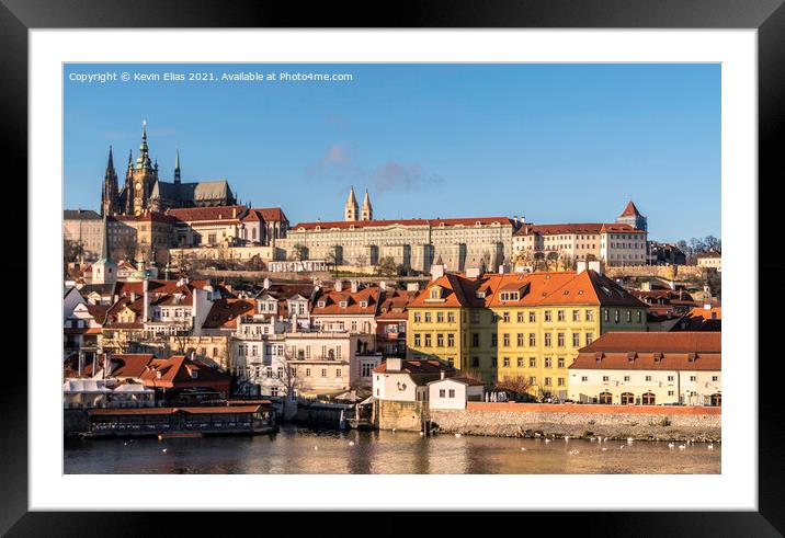 Prague buildings. Framed Mounted Print by Kevin Elias