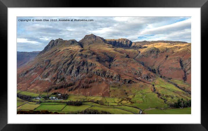 Lake District Framed Mounted Print by Kevin Elias