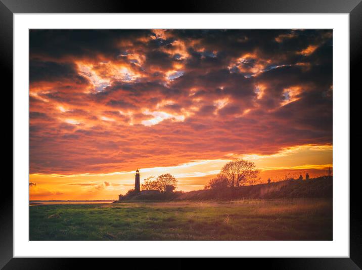 Sunset clouds Framed Mounted Print by Kevin Elias