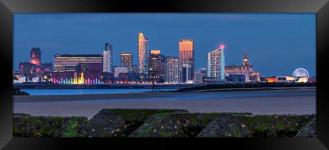 Liverpool cityscape Framed Print by Kevin Elias