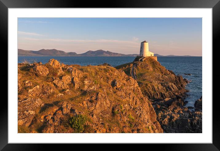 Twr mawr lighthouse Framed Mounted Print by Kevin Elias