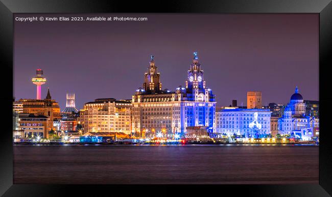 Liverpool skyline Framed Print by Kevin Elias