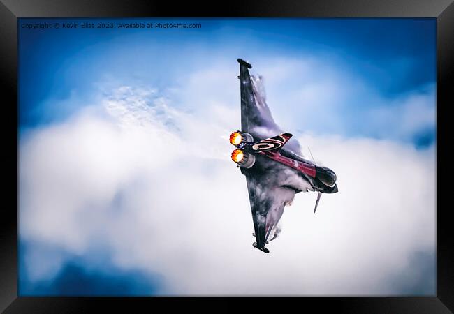 Dynamic Display of Typhoon Eurofighter's Strength Framed Print by Kevin Elias