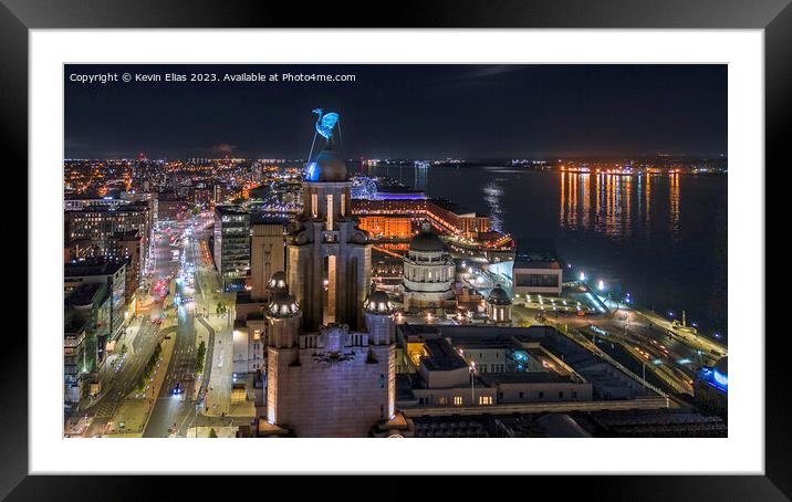 Liverbird Framed Mounted Print by Kevin Elias