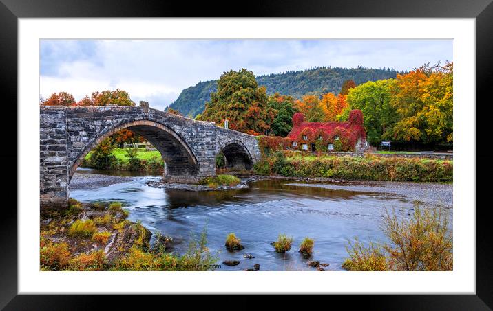 Welsh cottage Framed Mounted Print by Kevin Elias