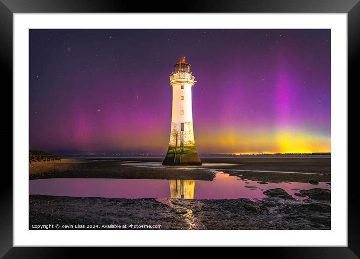 Northern lights Framed Mounted Print by Kevin Elias