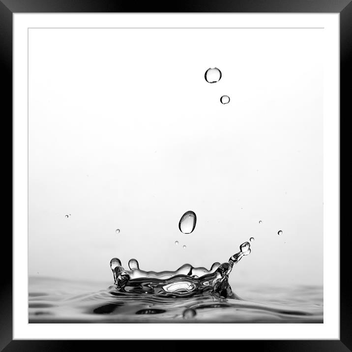 DROPLETS Framed Mounted Print by Kevin Elias