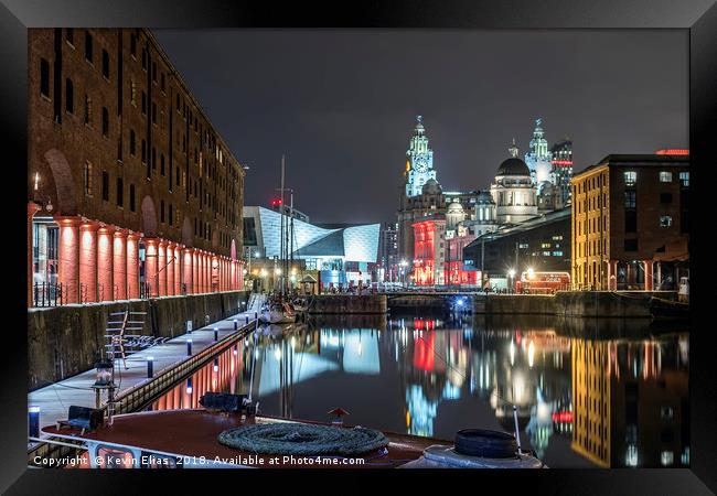 The Albert dock in Liverpool Framed Print by Kevin Elias