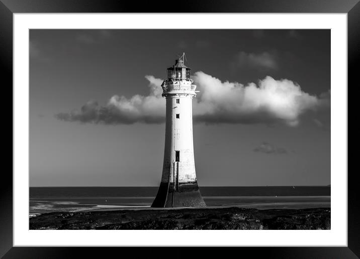 NEW BRIGHTON LIGHTHOUSE Framed Mounted Print by Kevin Elias