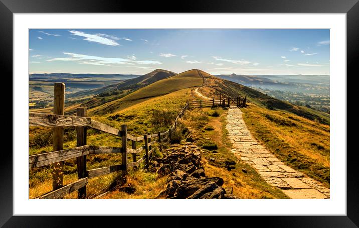  The Great Ridge in the Peak District Framed Mounted Print by Kevin Elias