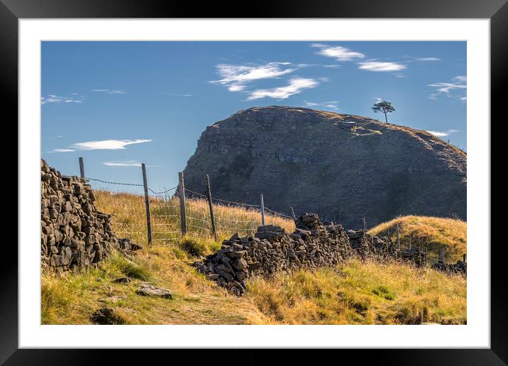 Back Tor ridge Framed Mounted Print by Kevin Elias