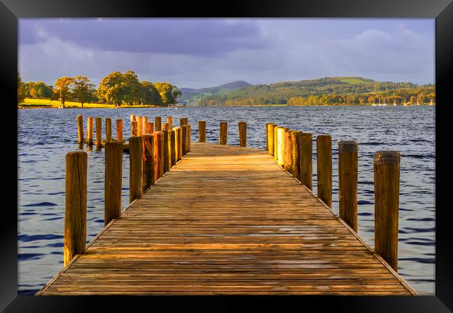 Coniston lake Cumbria Framed Print by Kevin Elias