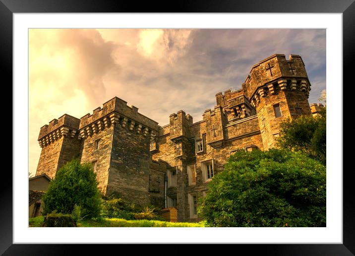 Wray castle  Framed Mounted Print by Kevin Elias