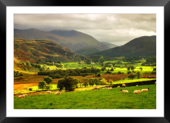 LAKE DISTRICT LANDSCAPE Framed Mounted Print by Kevin Elias