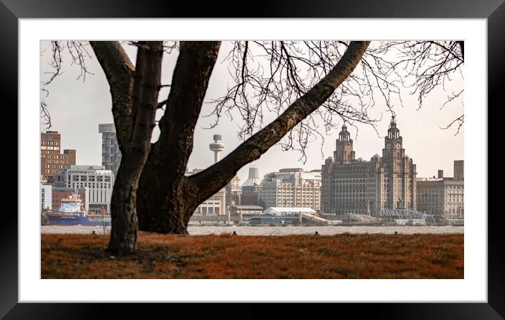 LIVERPOOL WATERFRONT Framed Mounted Print by Kevin Elias