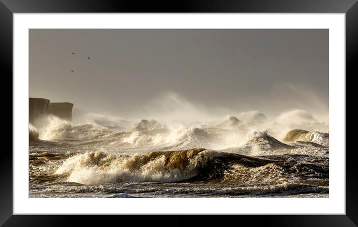 ROUGH SEA Framed Mounted Print by Kevin Elias