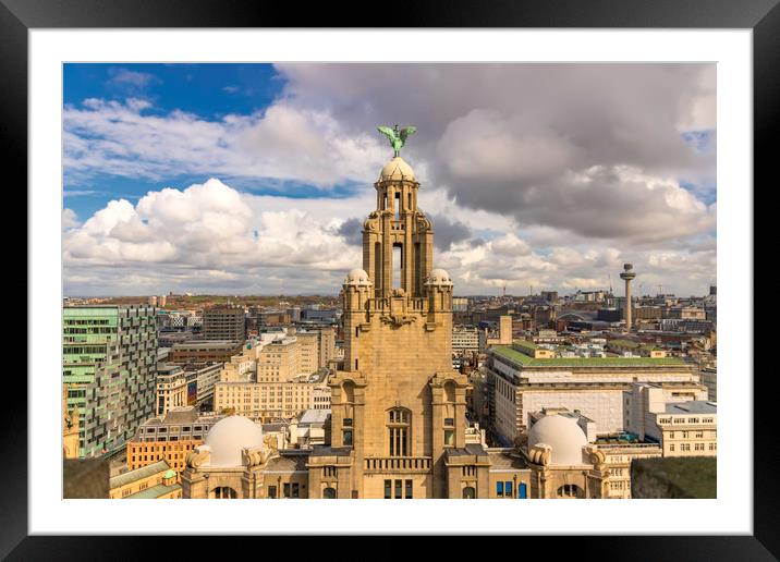 ROYAL LIVER BUILDING Framed Mounted Print by Kevin Elias