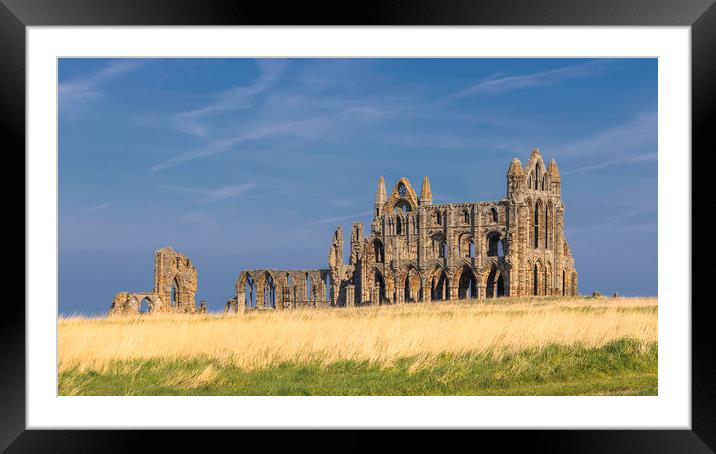 Ancient Echoes of Whitby Abbey Framed Mounted Print by Kevin Elias