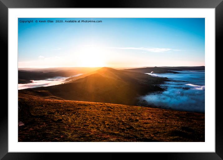 Peak District view Framed Mounted Print by Kevin Elias