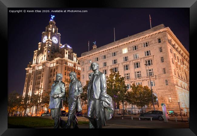 Liverpool pier head Framed Print by Kevin Elias