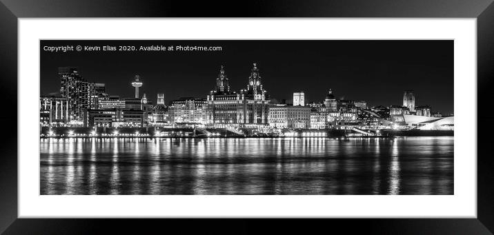 Liverpool waterfront Framed Mounted Print by Kevin Elias