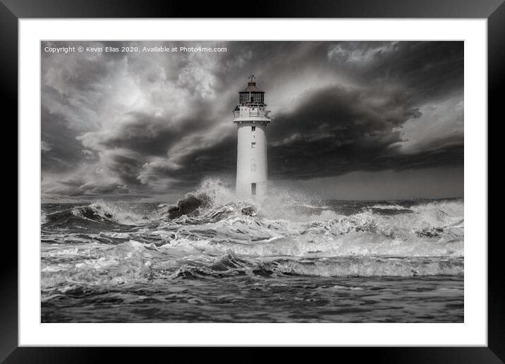 Lighthouse  Framed Mounted Print by Kevin Elias
