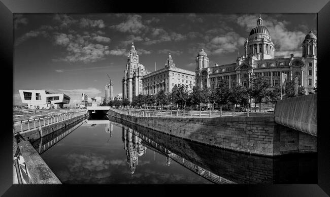 Liverpool waterfront Framed Print by Kevin Elias