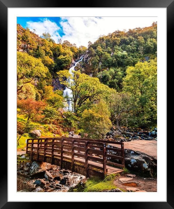 Aber falls Framed Mounted Print by Kevin Elias