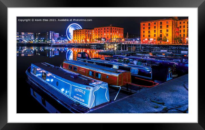 Albert Dock Liverpool Framed Mounted Print by Kevin Elias