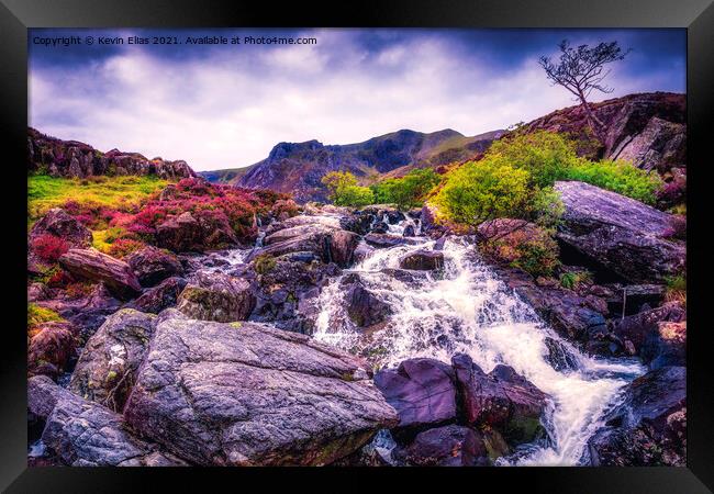 Ogwen valley, Wales Framed Print by Kevin Elias