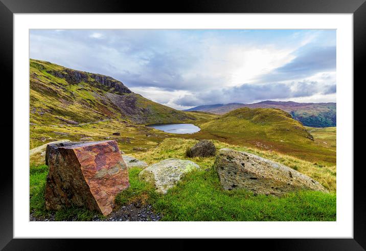 Snowdon landscape  Framed Mounted Print by Kevin Elias