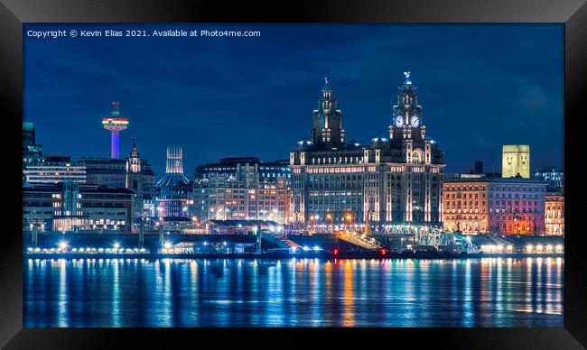 Liverpool waterfront Framed Print by Kevin Elias