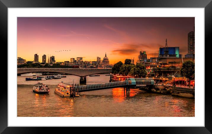 Southbank  Framed Mounted Print by Kevin Elias