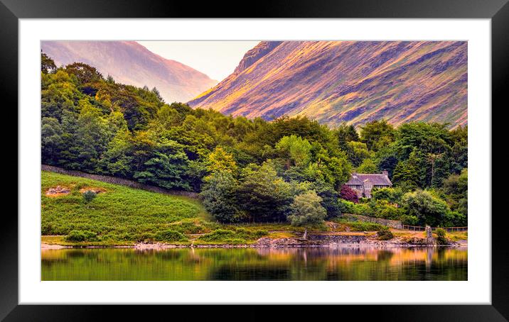 Buttermere shores Framed Mounted Print by Kevin Elias
