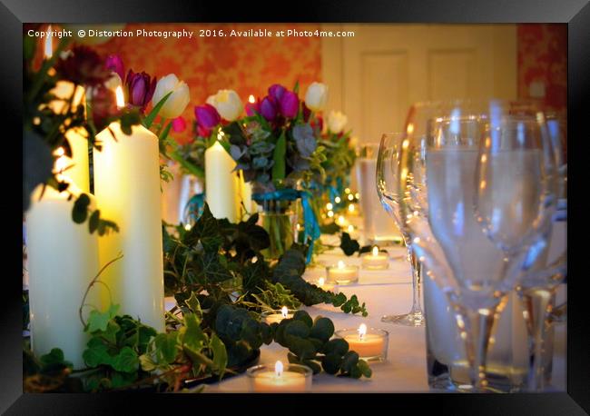 The Dinner Party Framed Print by Distortion Photography