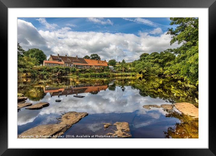 Reflections at Wycliffe  Framed Mounted Print by AMANDA AINSLEY