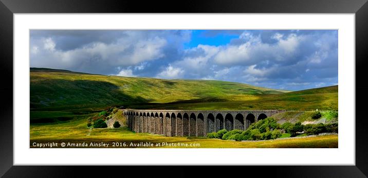     Ribblehead Viaduct                             Framed Mounted Print by AMANDA AINSLEY