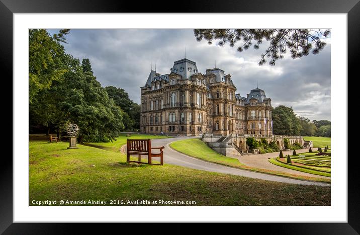 The Bowes Museum Framed Mounted Print by AMANDA AINSLEY