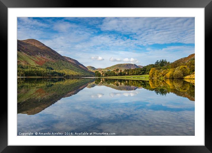 Autumn Colours at Buttermere Framed Mounted Print by AMANDA AINSLEY