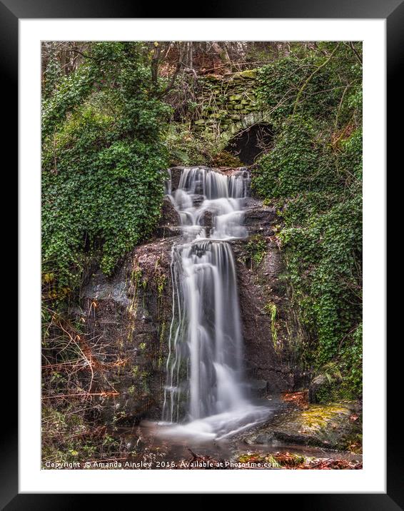 The Enchanting Eggleston Waterfall Framed Mounted Print by AMANDA AINSLEY