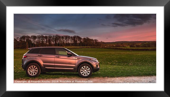 Evoque Sunset Framed Mounted Print by AMANDA AINSLEY
