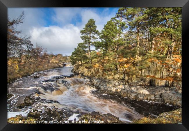Low Force in Teesdale Framed Print by AMANDA AINSLEY