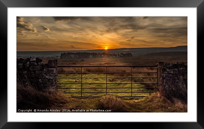 Gateway to the Sun Framed Mounted Print by AMANDA AINSLEY