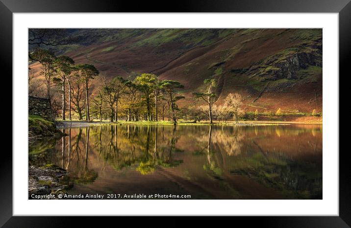 Sunrise at Buttermere Framed Mounted Print by AMANDA AINSLEY